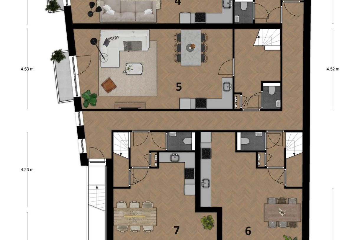 Te Koop: Foto Appartement aan de Maisonette 5Contrabas in Terborg